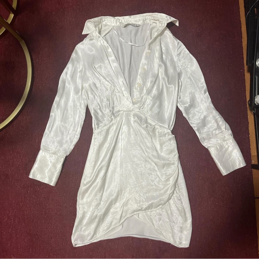 Zara Silk Button Up Dress - Women’s XS